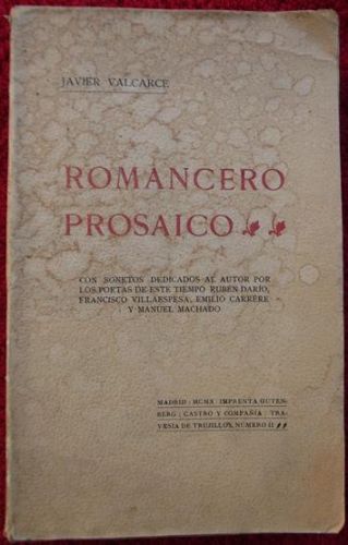 Portada del libro de Romancero Prosaico