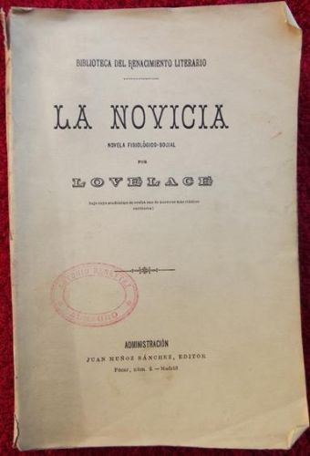 Portada del libro de La novicia