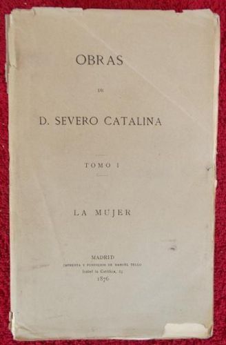 Portada del libro de Obras. Tomo I. La mujer