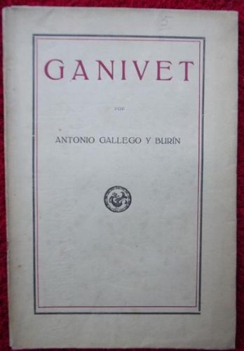 Portada del libro de Ganivet