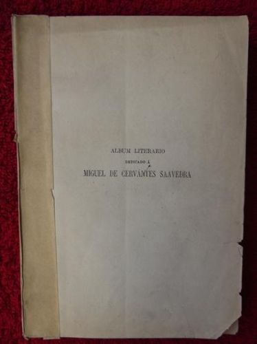 Portada del libro de Álbum literario dedicado a la memoria del rey de los ingenios españoles