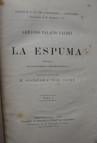 Portada del libro de La espuma