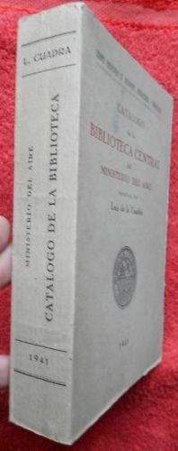 Portada del libro de Catálogo de la Biblioteca Central del Ministerio del Aire