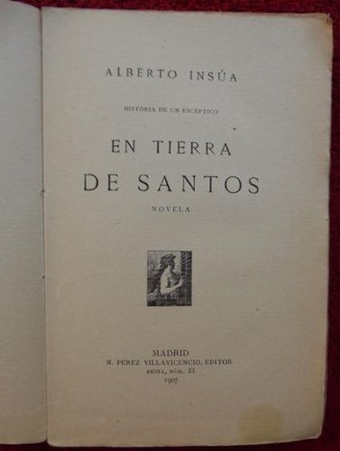 Portada del libro de En tierra de santos