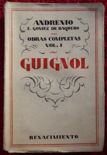 Portada del libro de Obras completas vol I Guignol