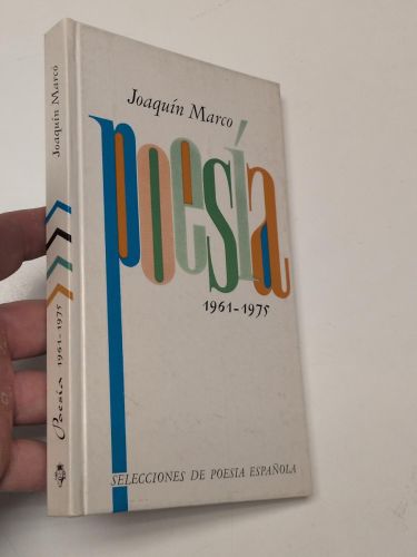 Portada del libro de Poesía 1961-1975