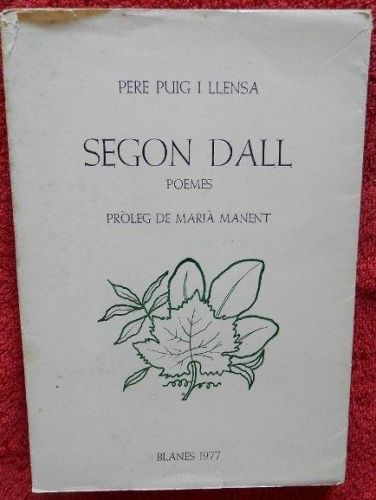 Portada del libro de Segon dall. Poemes
