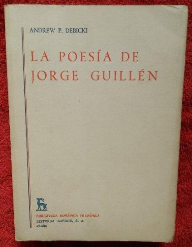 Portada del libro de La poesía de Jorge Guillén