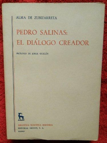 Portada del llibre de Pedro Salinas: El diálogo creador