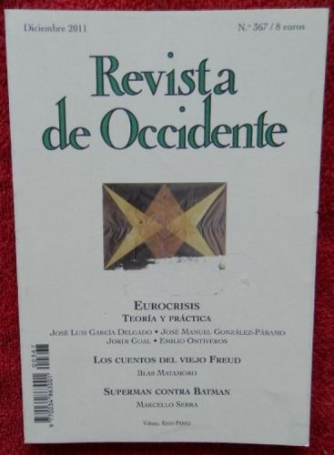 Portada del libro de Revista de Occidente nº 367, Diciembre 2011.
