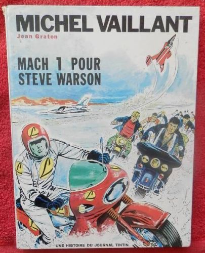 Portada del libro de Michel Vaillant. Mach 1 pour Steve Warson
