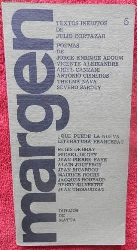 Portada del libro de Revista Margen, nº 5, invierno 1967