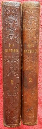 Portada del libro de Los mártires o el triunfo de la religión cristiana