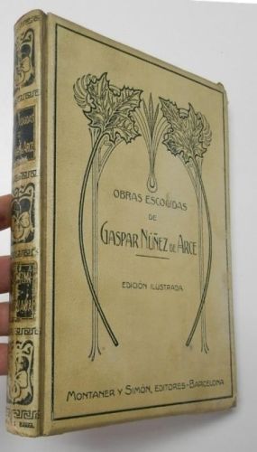 Portada del libro de Obras escogidas de Gaspar Núñez de Arce