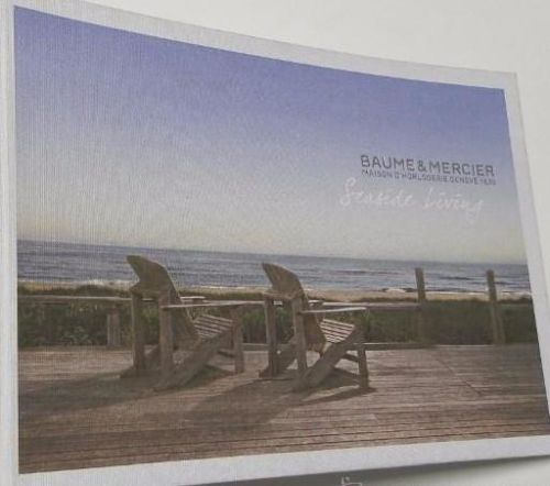 Portada del libro de Catálogo de relojes Baume & Mercier. Seaside Living 2012
