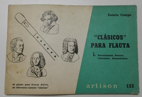 Portada del libro de Clásicos para flauta