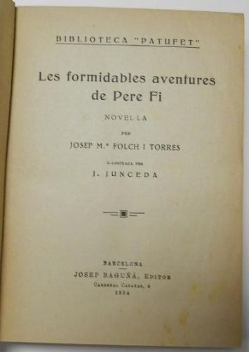Portada del libro de Les formidables aventures de Pere Fi
