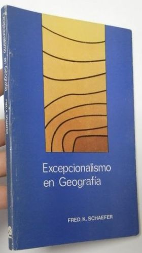 Portada del libro de Excepcionalismo en Geografía
