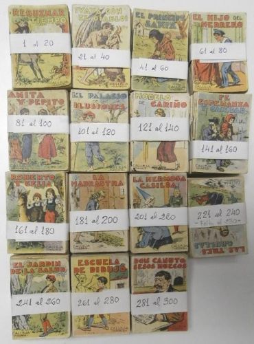 Portada del libro de Juguetes instructivos. Editorial Saturnino Calleja. Originales de la época. 299 números de 300 (falta...