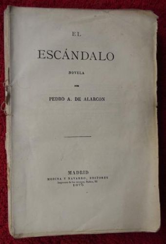 Portada del libro de El escándalo