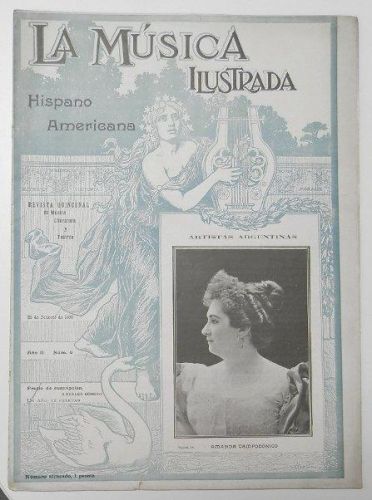 Portada del libro de La música ilustrada Hispano Americana. Año II. Num. 5. 1899