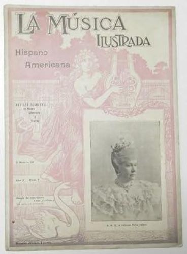 Portada del libro de La música ilustrada Hispano Americana. Año II. Num. 7. 1899