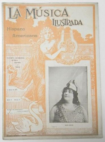 Portada del libro de La música ilustrada Hispano Americana. Año II. Num. 6. 1899