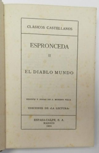 Portada del libro de El diablo mundo