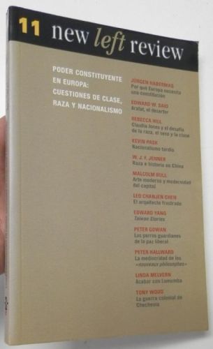 Portada del libro de New Left Review, 11. Poder constituyente en Europa: Cuestiones de clase, raza y nacionalismo