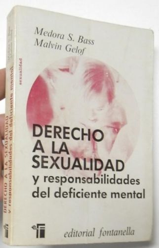 Portada del llibre de Derecho a la sexualidad y responsabilidades del deficiente mental