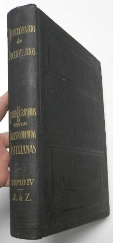 Portada del libro de Diccionario de diccionarios. Tomo IV. J-Z