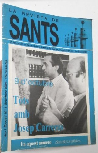 Portada del libro de La revista de Sants, nº 1 setembre 1988