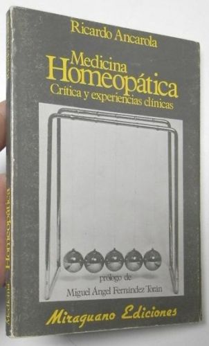Portada del libro de Medicina homeopática. Crítica y experiencias clínicas
