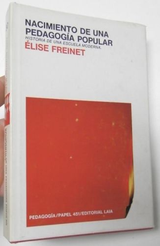 Portada del libro de Nacimiento de una pedagogía popular