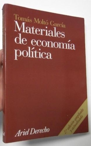 Portada del libro de Materiales de economía política
