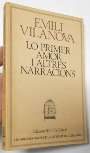 Portada del libro de Lo primer amor i altres narracions