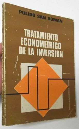 Portada del libro de Tratamiento econométrico de la inversión