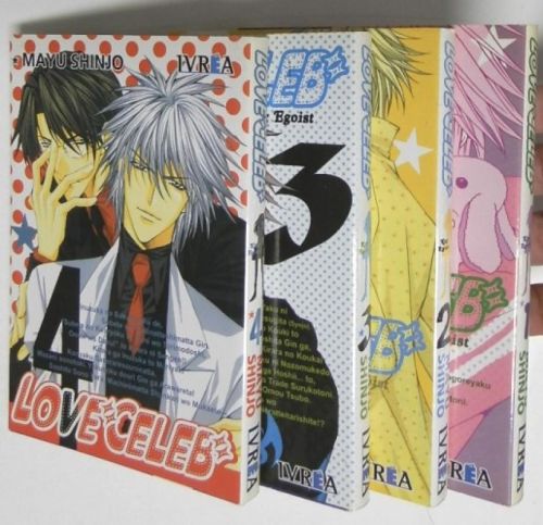 Portada del libro de Love Celeb. números 1, 2, 3 y 4