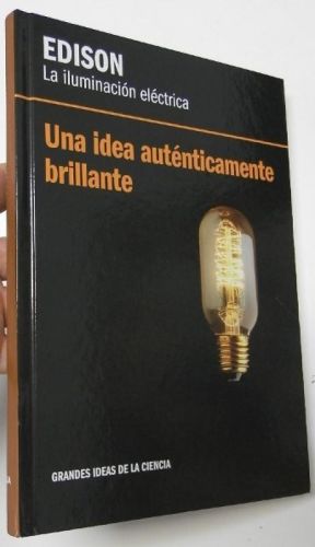 Portada del libro de Edison. La iluminación eléctrica