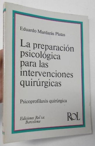 Portada del libro de La preparación psicológica para las intervenciones quirúrgicas