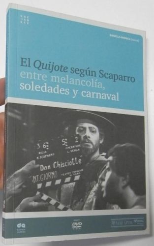 Portada del libro de El Quijote según Scaparro. Entre melancolía, soledades y carnaval