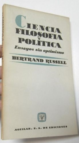 Portada del libro de Ciencia, filosofía y política