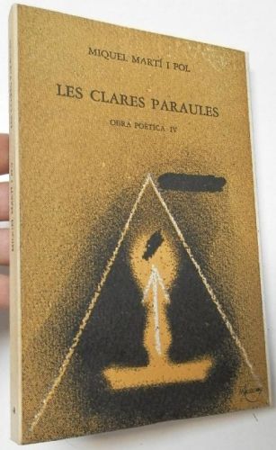 Portada del libro de Les clares paraules. Obra poètica IV