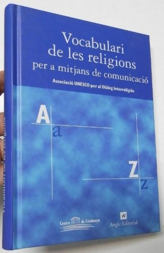 Portada del llibre de Vocabulari de les religions per a mitjans de comunicació