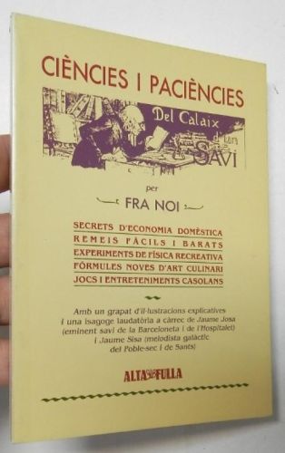 Portada del libro de Ciències i paciències del calaix d'un savi