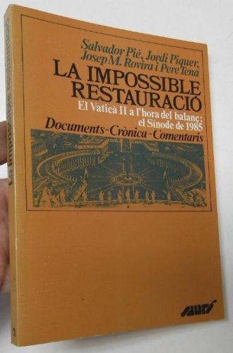 Portada del libro de La impossible restauració