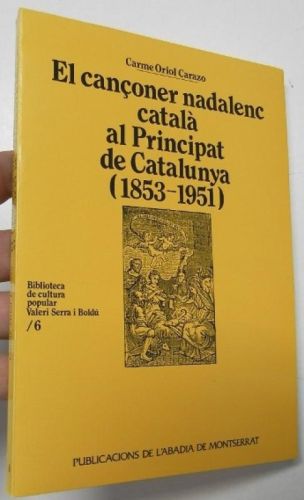 Portada del libro de El cançoner nadalenc català al Principat de Catalunya (1853-1951)