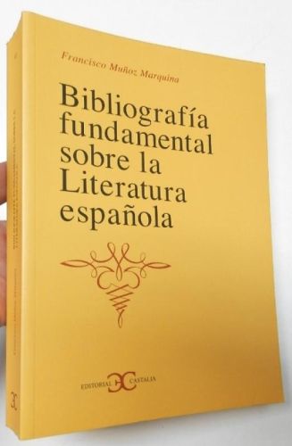 Portada del libro de Bibliografía fundamental sobre la Literatura española