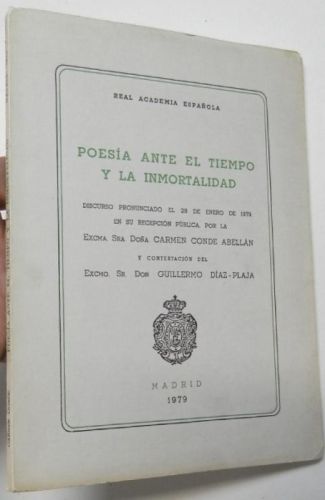 Poesía ante el tiempo y la inmortalidad