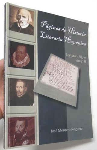 Portada del libro de Páginas de historia literaria hispánica